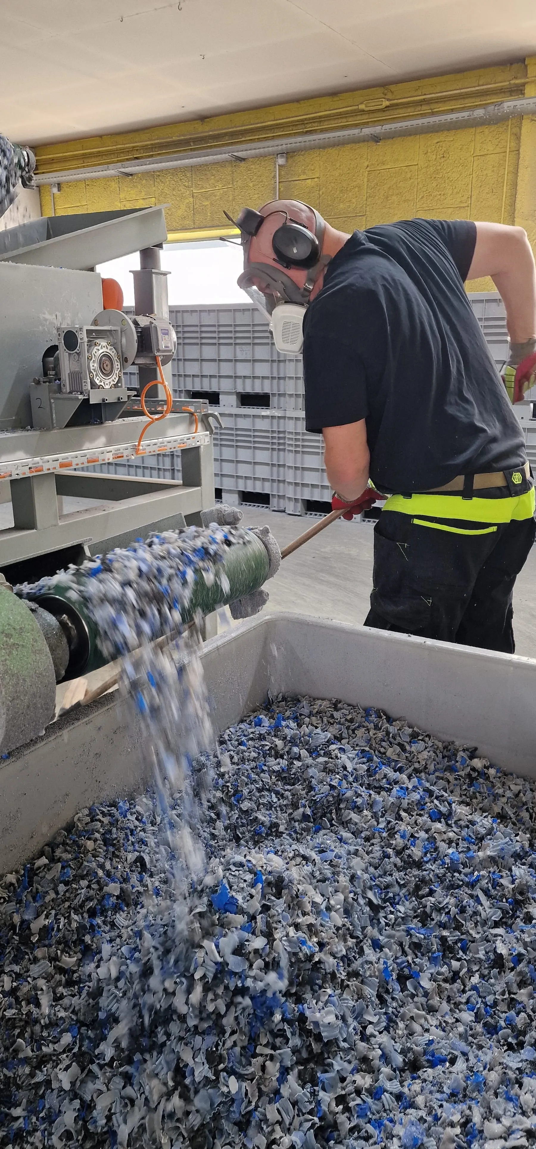 Ligne de traitement des plastiques