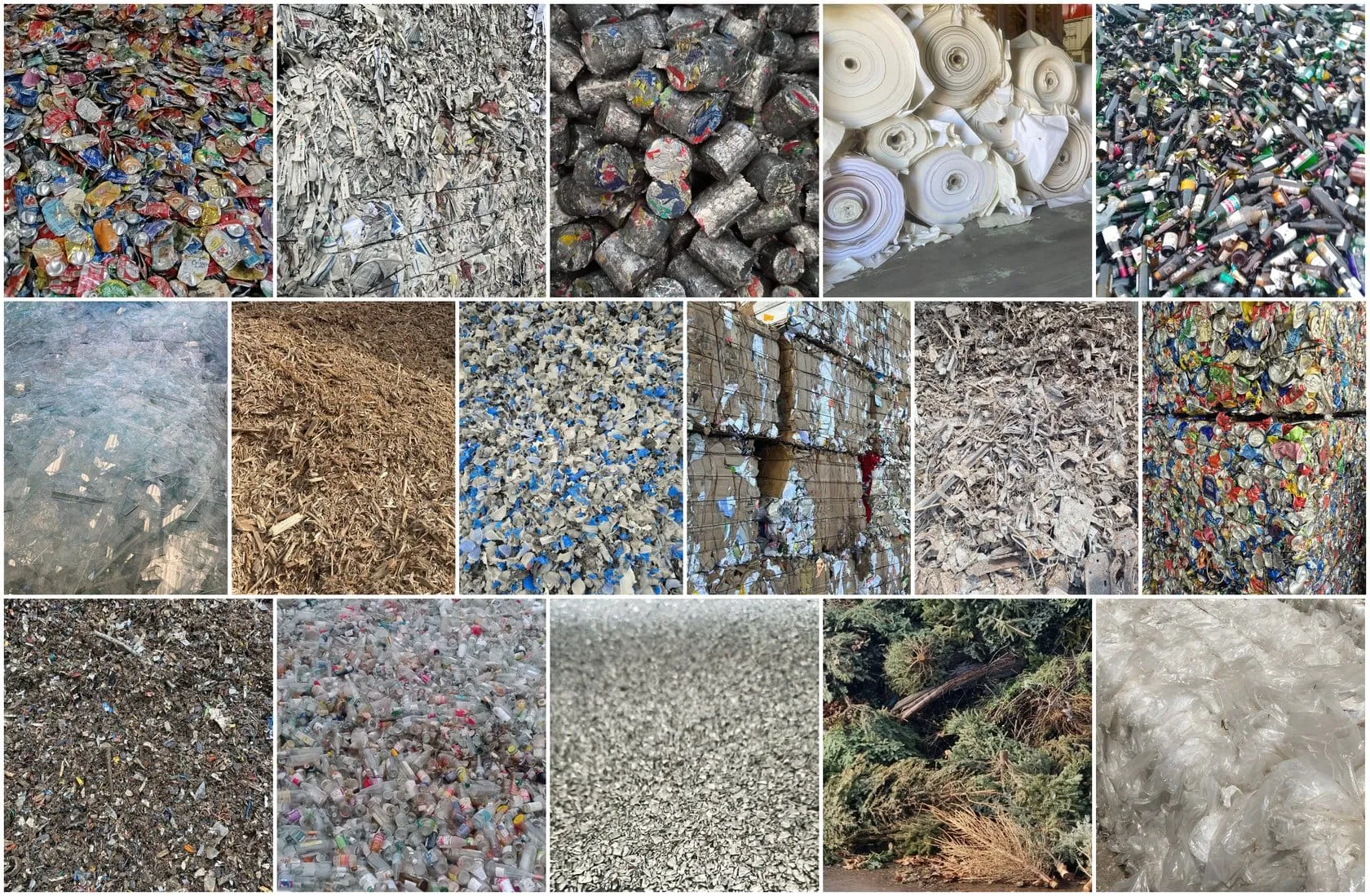Patchwork of materials recovered by Valo